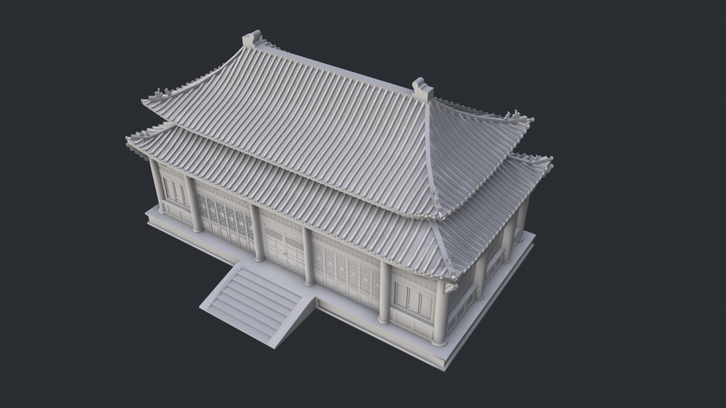 Asian Japanese Traditional Realistic 3d Building Model