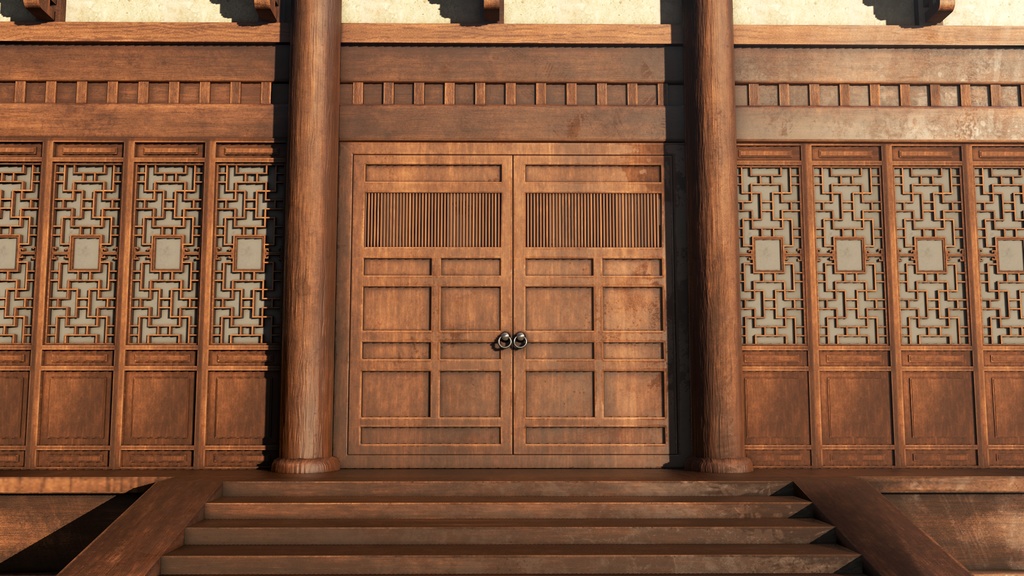 Asian Japanese Traditional Realistic 3d Building Model