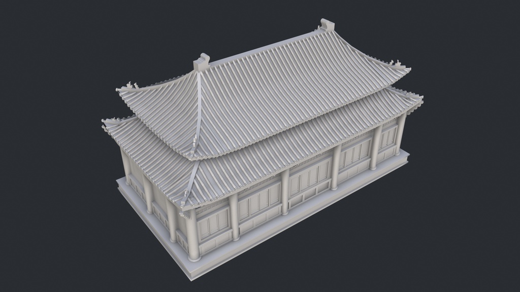 Asian Japanese Traditional Realistic 3d Building Model