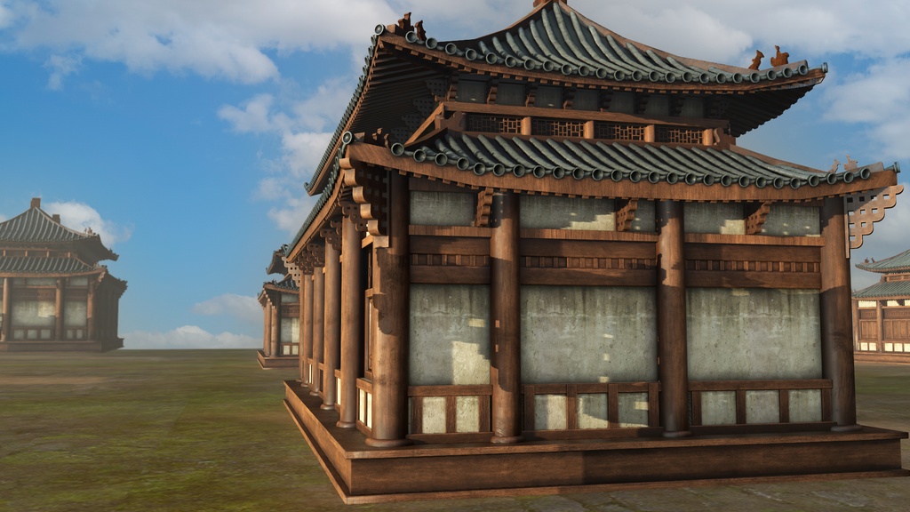 Asian Japanese Traditional Realistic 3d Building Model