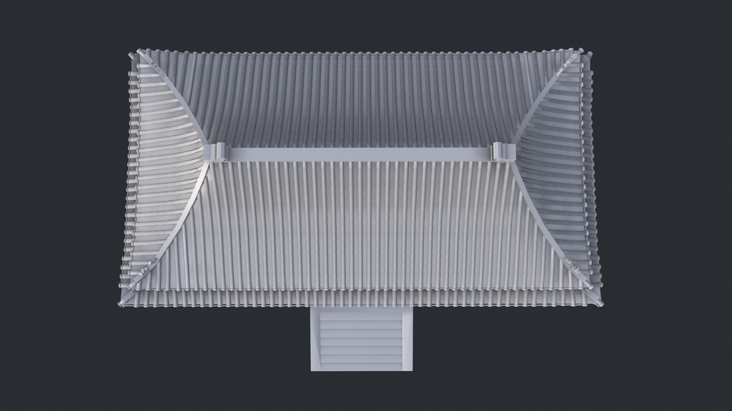 Asian Japanese Traditional Realistic 3d Building Model