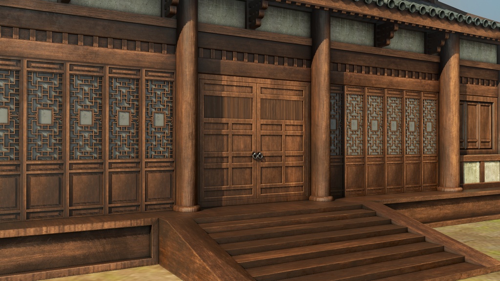 Asian Japanese Traditional Realistic 3d Building Model
