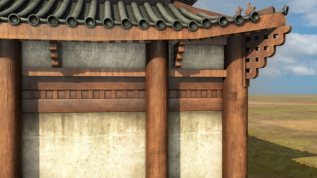 Asian Japanese Traditional Realistic 3d Building Model