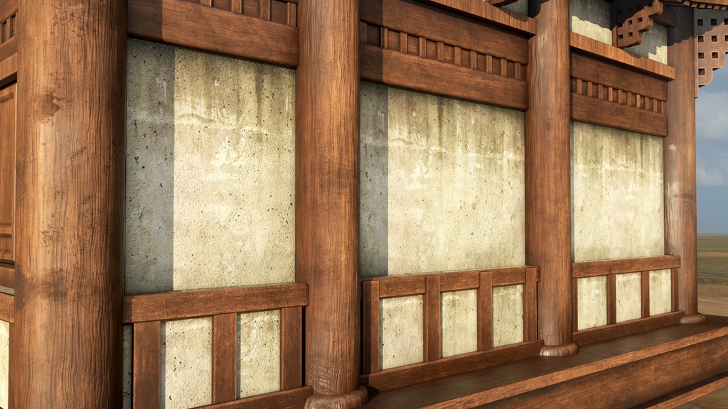 Asian Japanese Traditional Realistic 3d Building Model