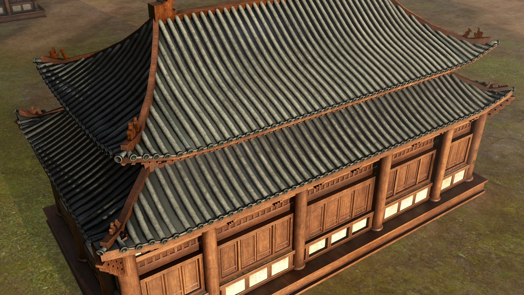 Asian Japanese Traditional Realistic 3d Building Model