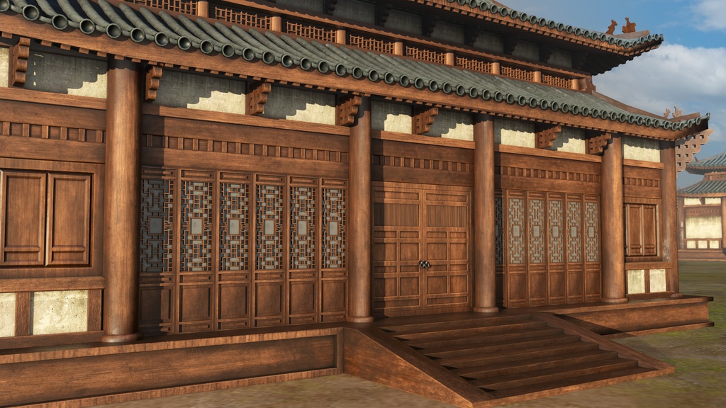 Asian Japanese Traditional Realistic 3d Building Model
