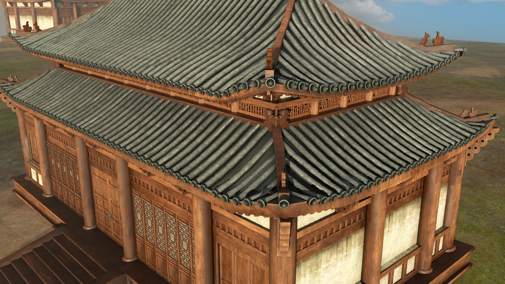 Asian Japanese Traditional Realistic 3d Building Model