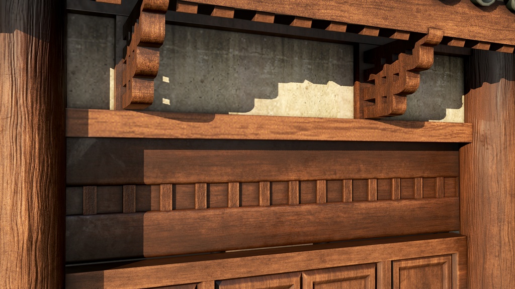 Asian Japanese Traditional Realistic 3d Building Model