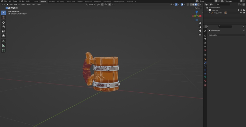 japanese Stylized Wooden Mug