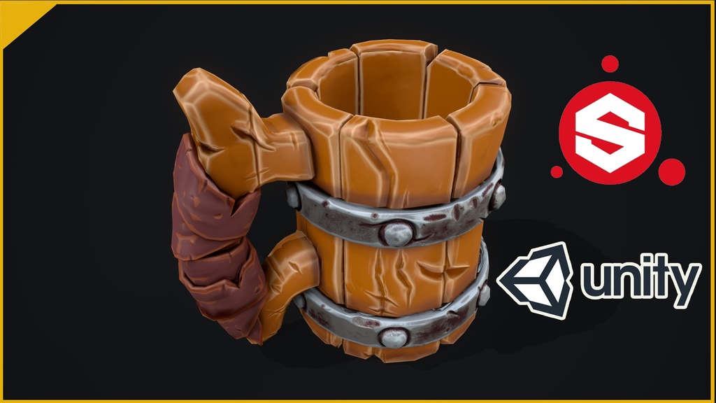 japanese Stylized Wooden Mug