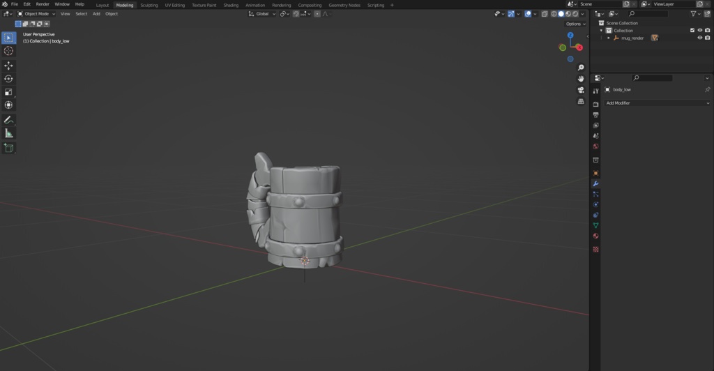 japanese Stylized Wooden Mug