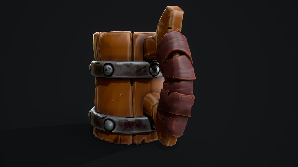 japanese Stylized Wooden Mug