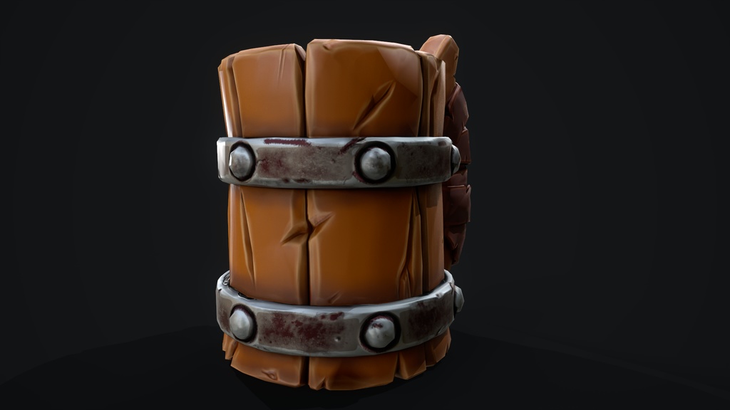 japanese Stylized Wooden Mug