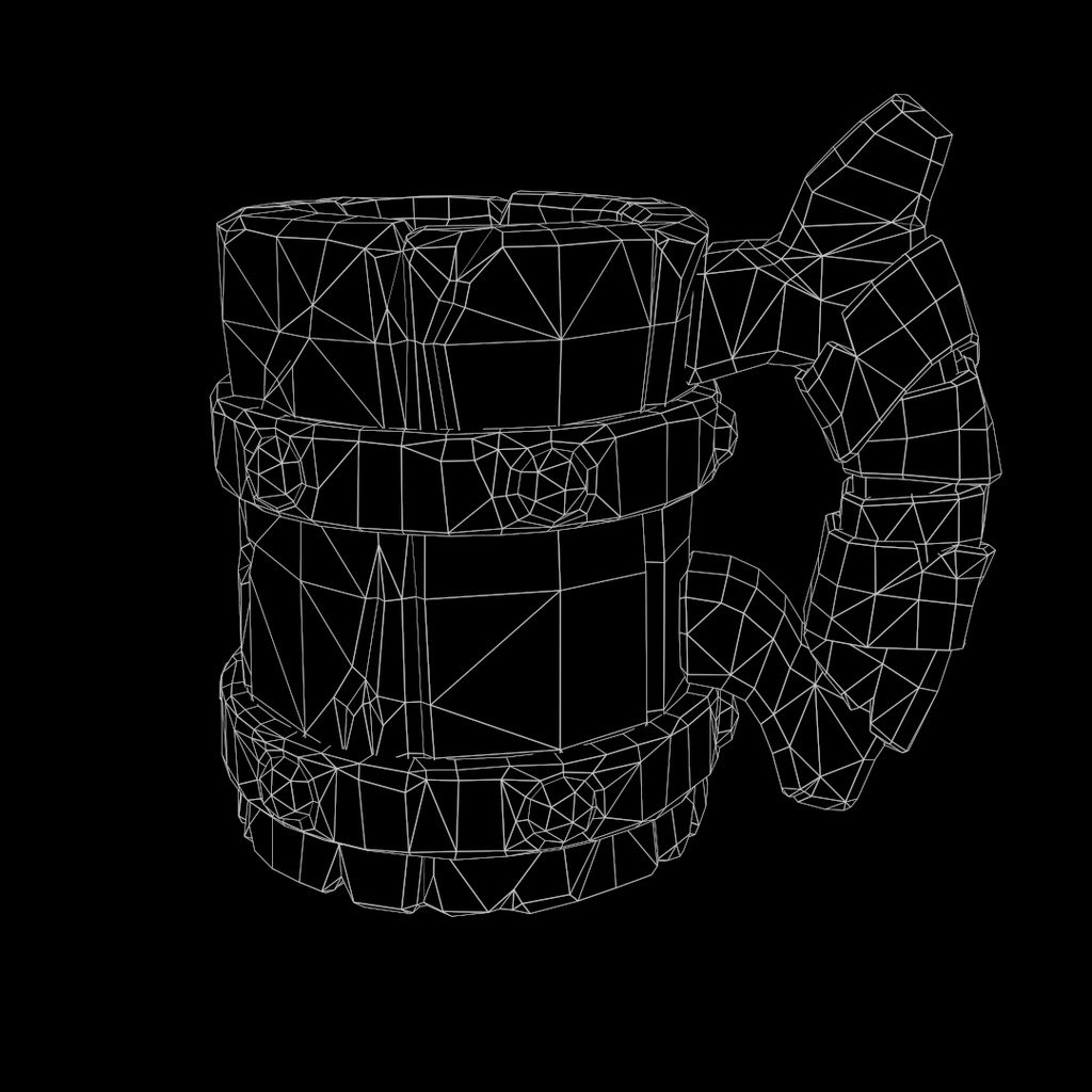 japanese Stylized Wooden Mug