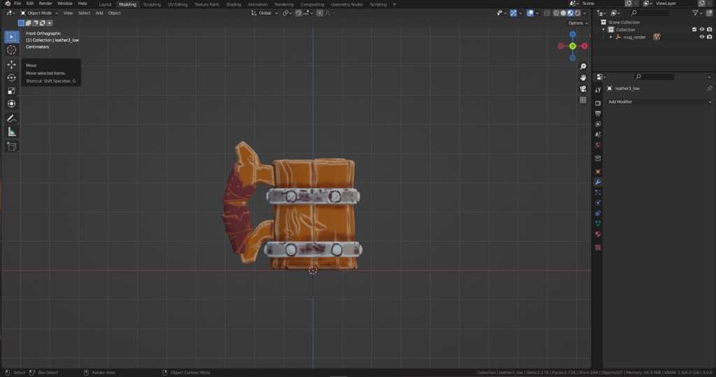 japanese Stylized Wooden Mug