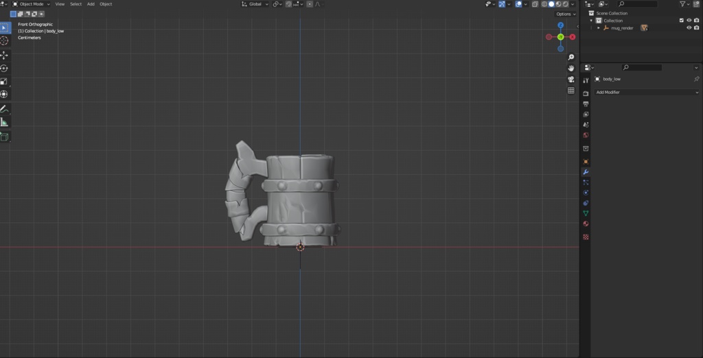 japanese Stylized Wooden Mug