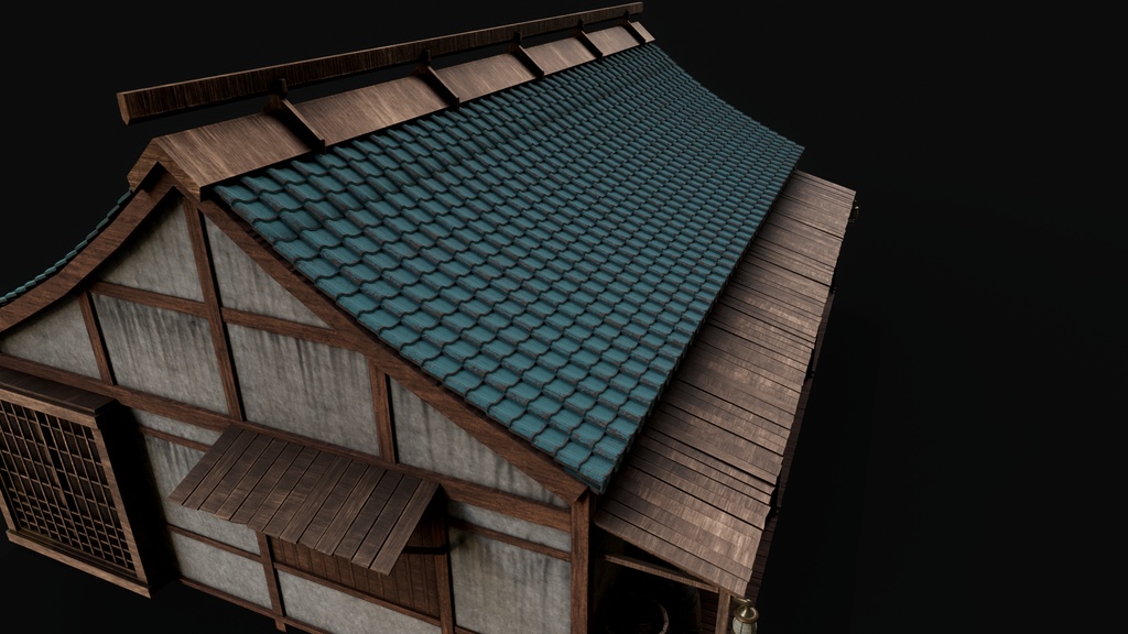 Asian Japanese Traditional Realistic Building
