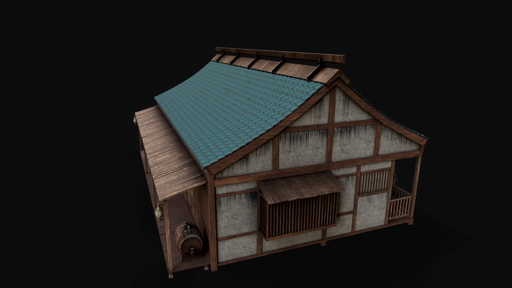 Asian Japanese Traditional Realistic Building