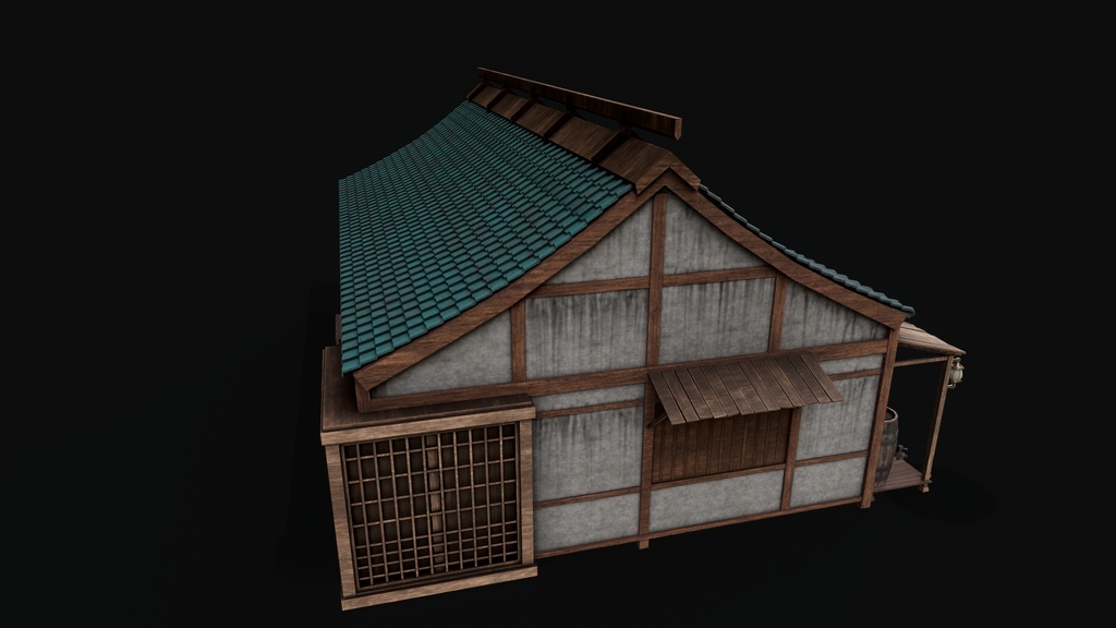Asian Japanese Traditional Realistic Building
