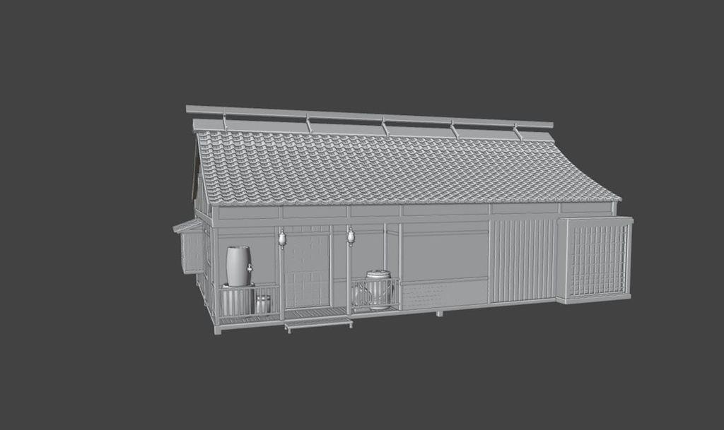 Asian Japanese Traditional Realistic Building