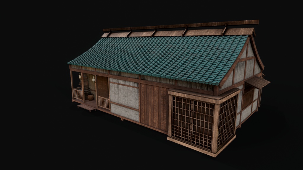 Asian Japanese Traditional Realistic Building