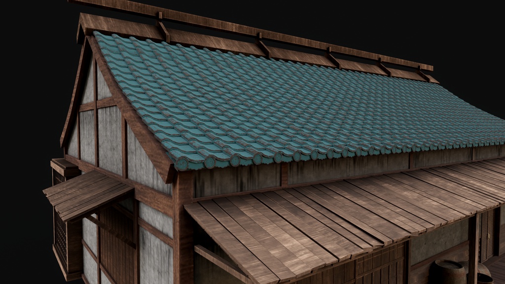Asian Japanese Traditional Realistic Building