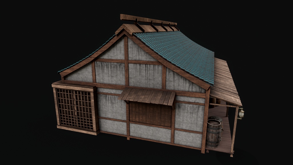 Asian Japanese Traditional Realistic Building