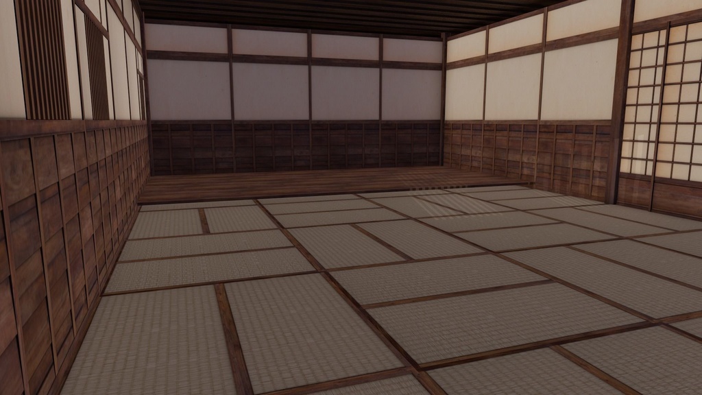 Japanese traditional House Model with Interior