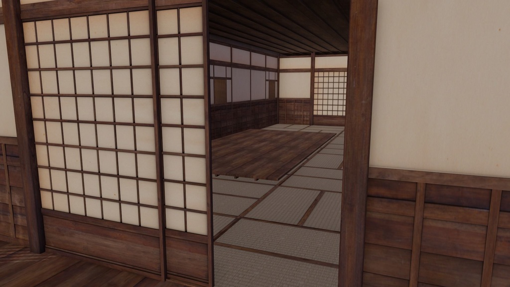 Japanese traditional House Model with Interior