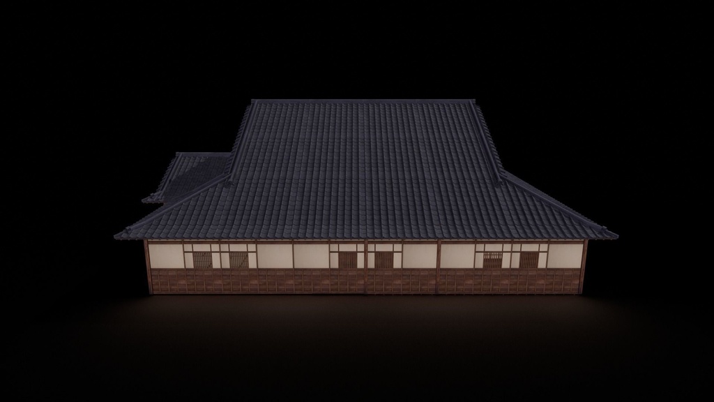 Japanese traditional House Model with Interior