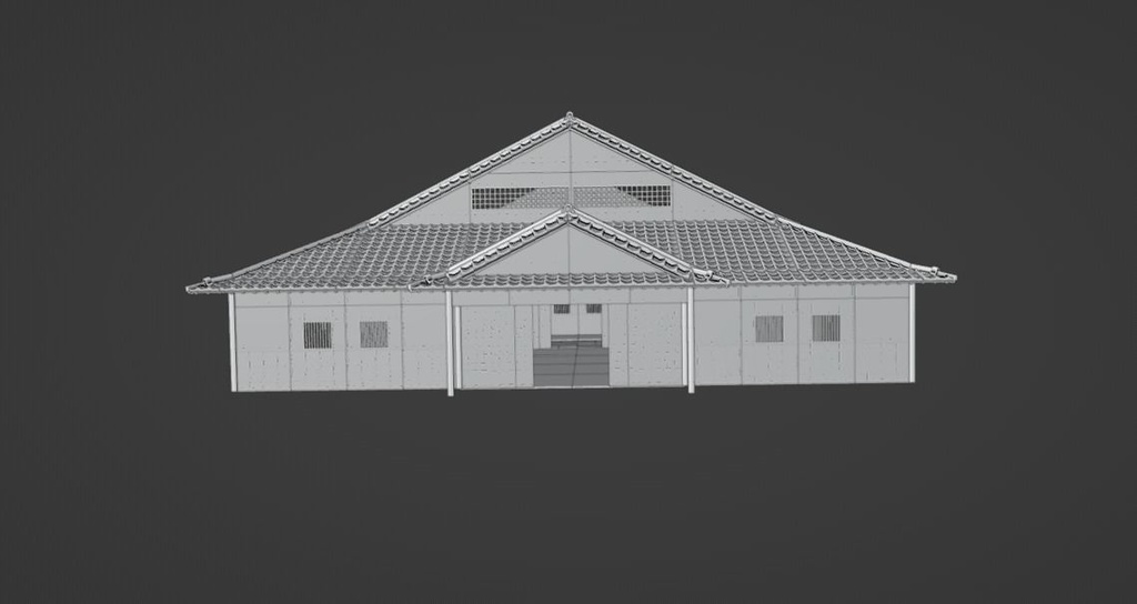 Japanese traditional House Model with Interior