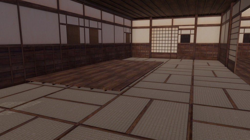 Japanese traditional House Model with Interior