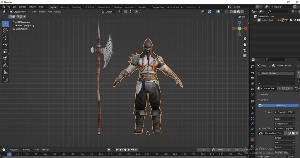 Kataro Japanese Enemy Character