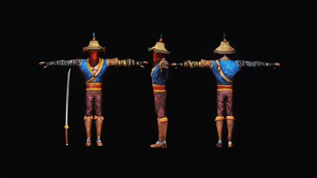 Japanese Warrior Character