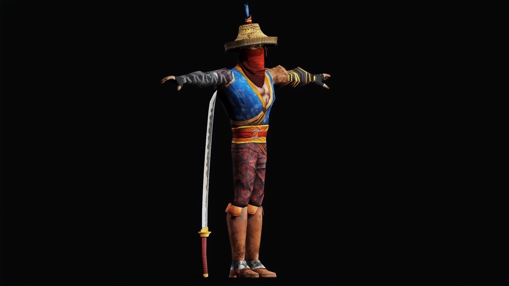 Japanese Warrior Character