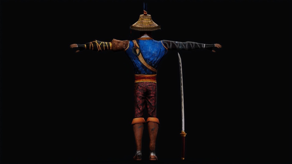 Japanese Warrior Character