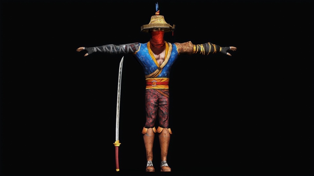 Japanese Warrior Character