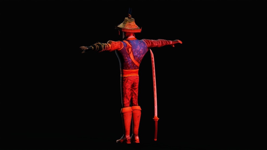 Japanese Warrior Character