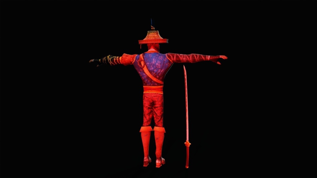 Japanese Warrior Character