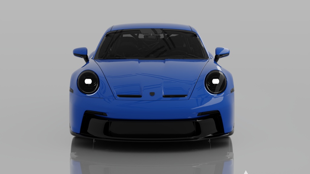 Porsche 911 GT3 Style Blue Sports