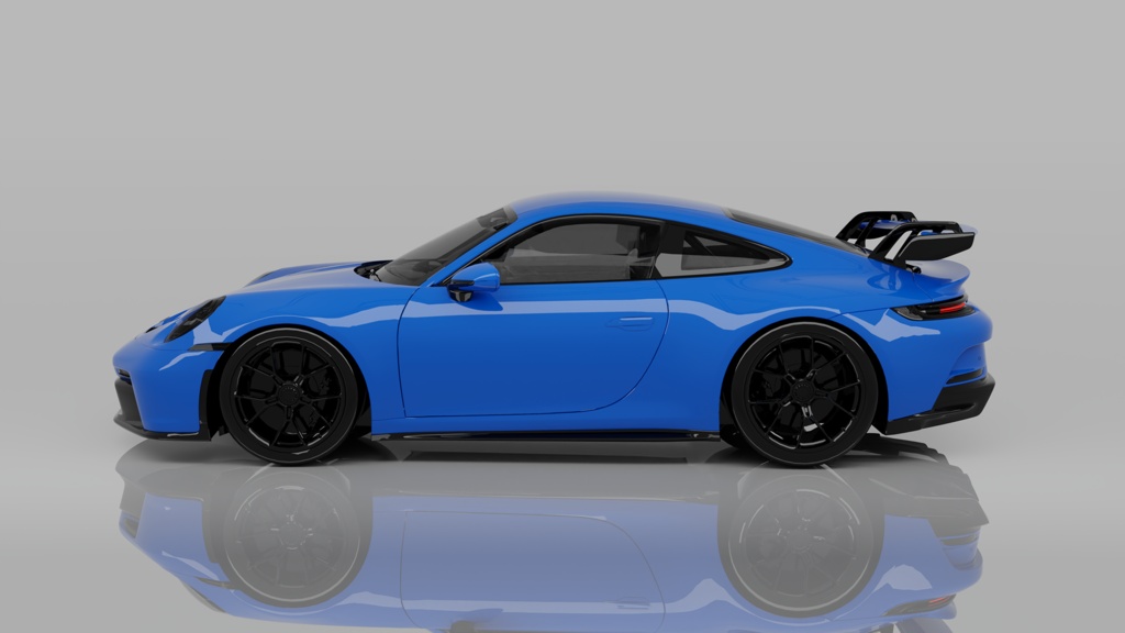 Porsche 911 GT3 Style Blue Sports