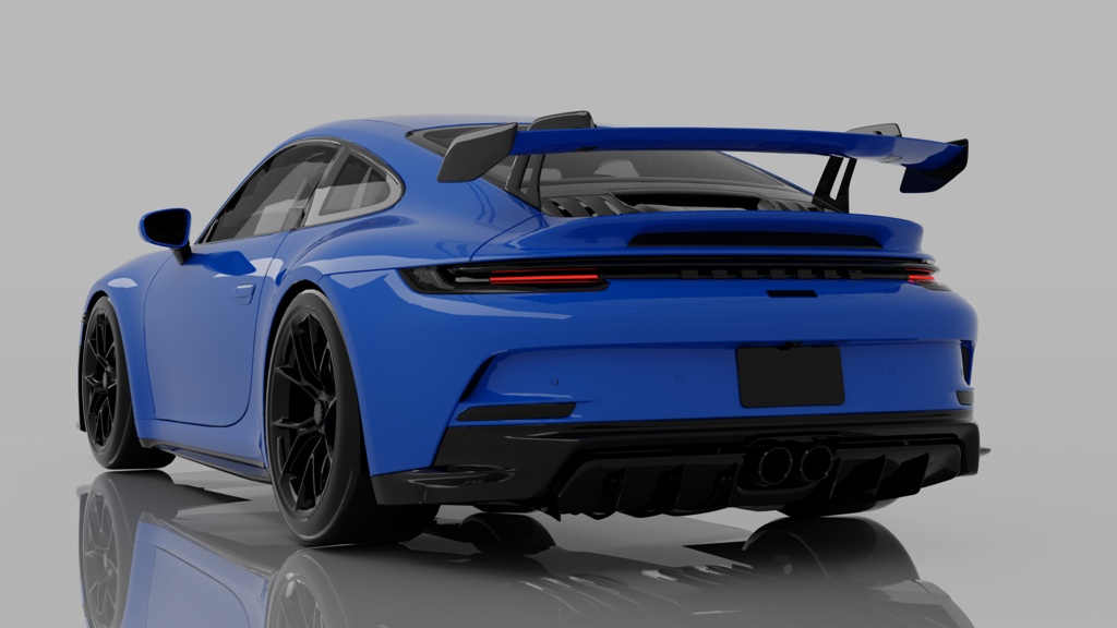 Porsche 911 GT3 Style Blue Sports