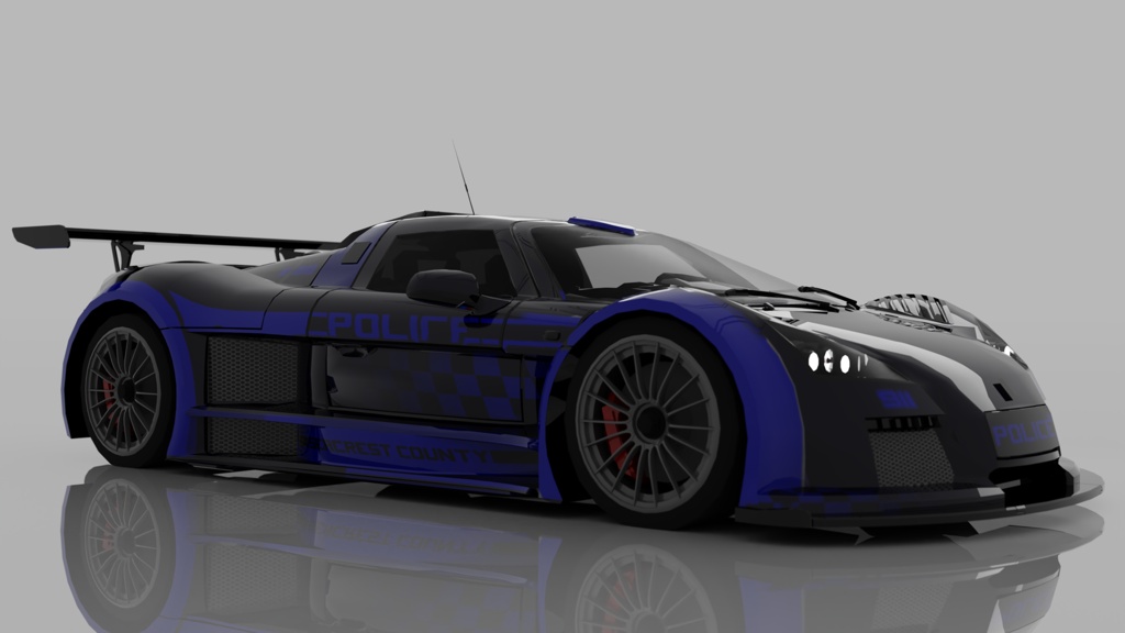 Futuristic Police Interceptor Supercar
