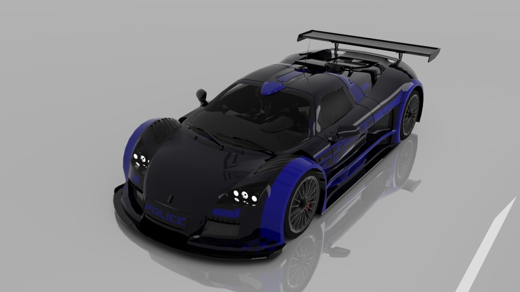 Futuristic Police Interceptor Supercar