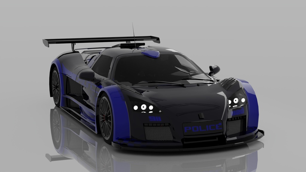 Futuristic Police Interceptor Supercar