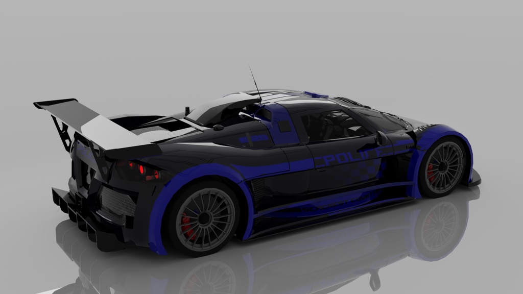 Futuristic Police Interceptor Supercar