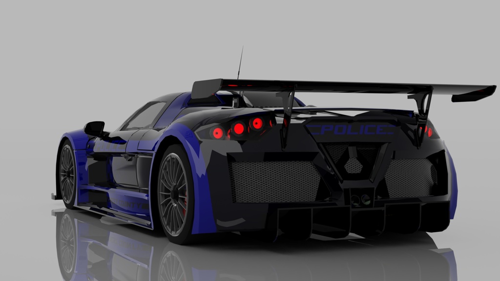Futuristic Police Interceptor Supercar