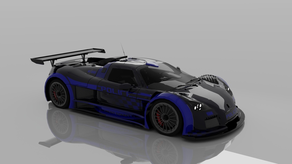 Futuristic Police Interceptor Supercar