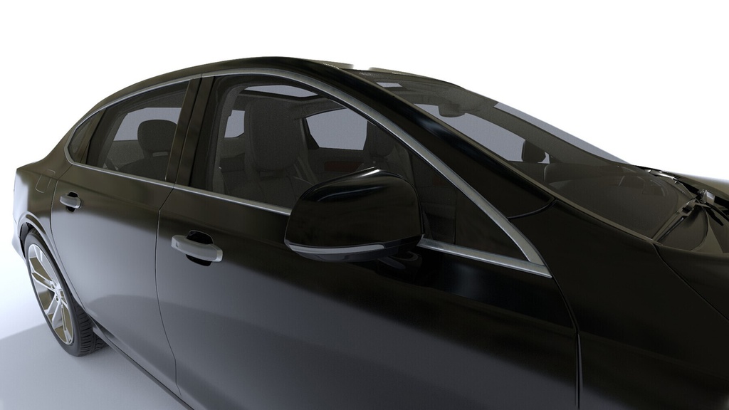 Volvo S90 High-Poly Pbr Car With Full Interior