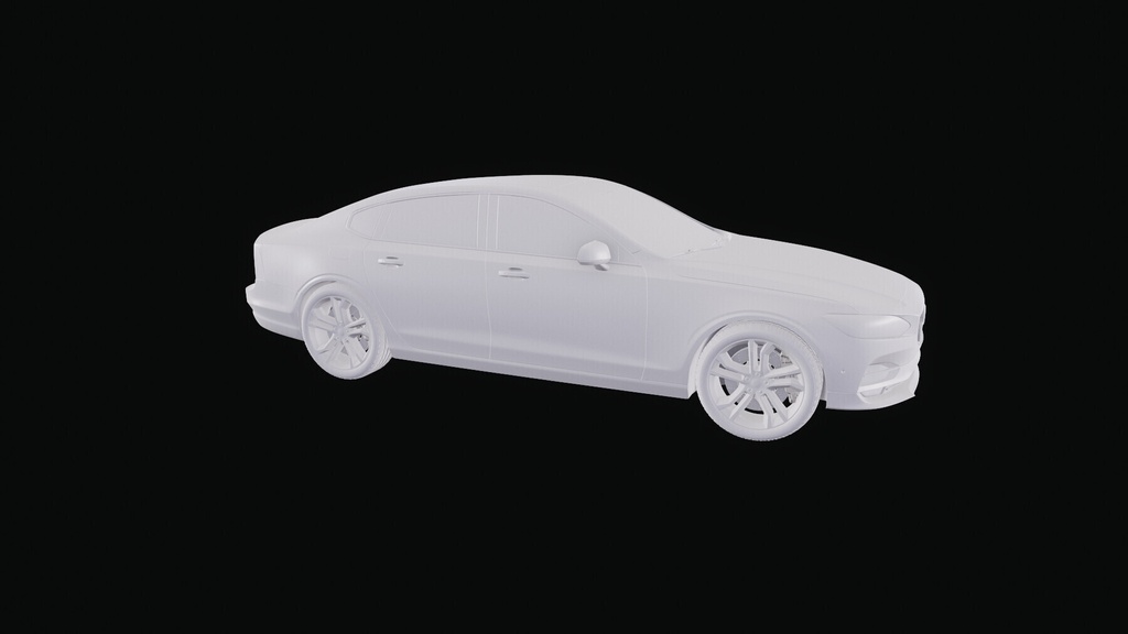 Volvo S90 High-Poly Pbr Car With Full Interior
